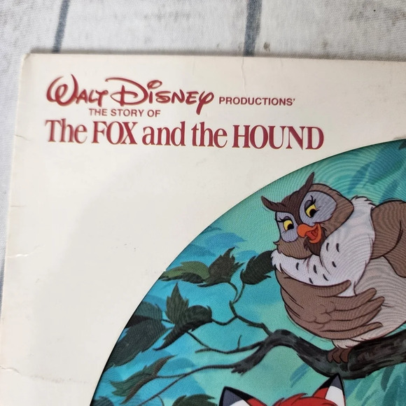 Vintage 1981 Walt Disney The Fox and the  Hound Pictire Disc Vinyl Record - Picture 4 of 15